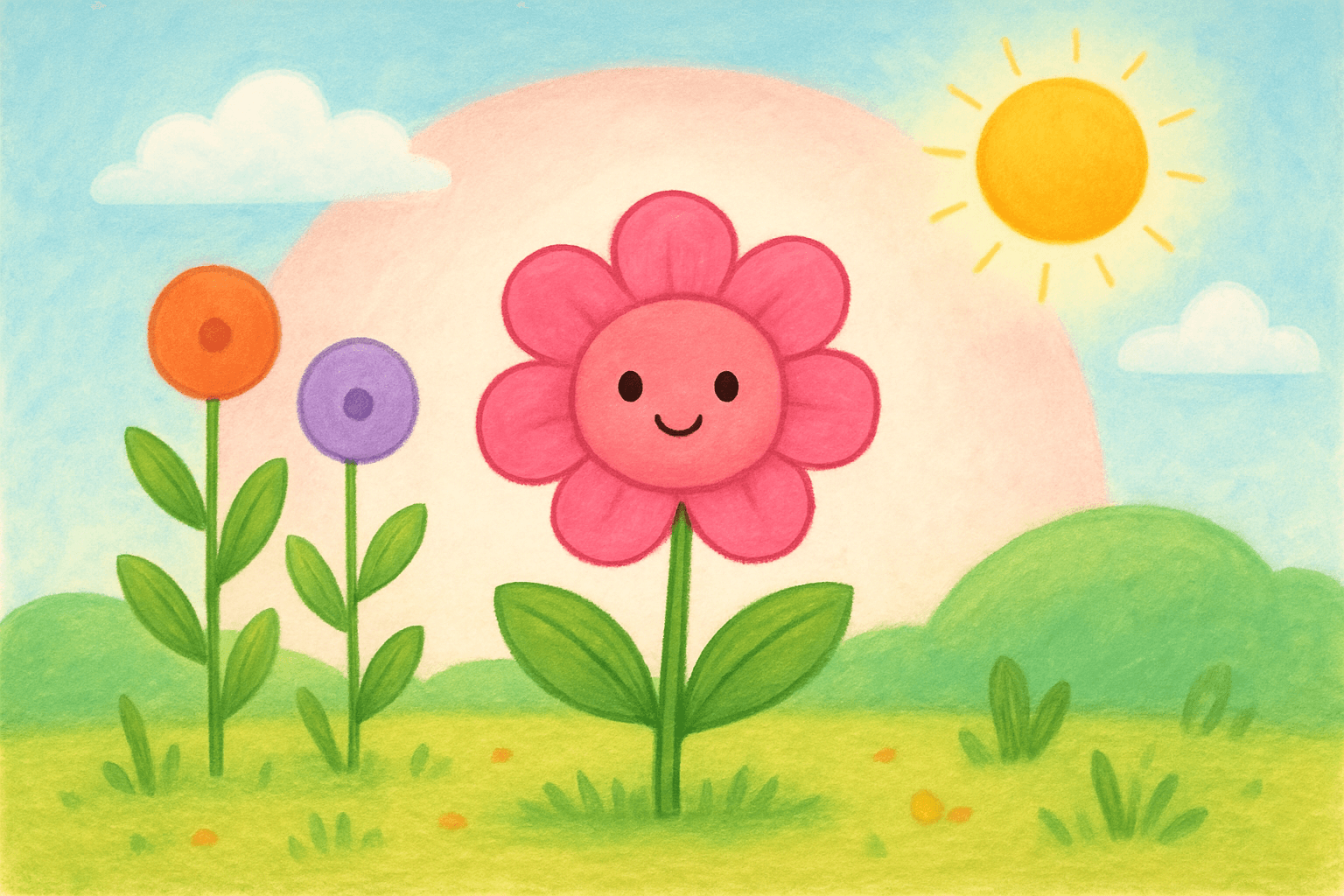 The Little Flower story illustration
