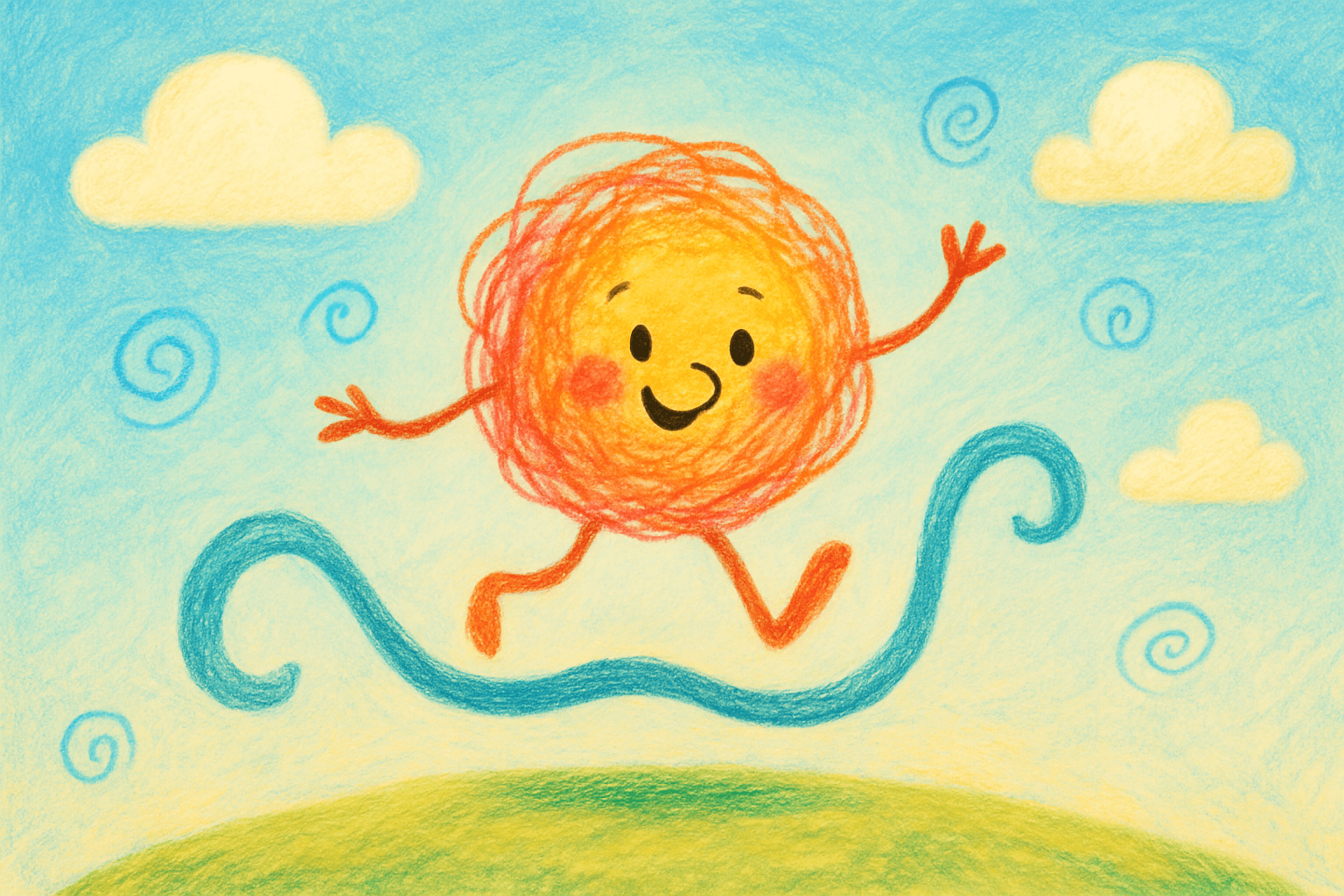Mr. acrobat story illustration