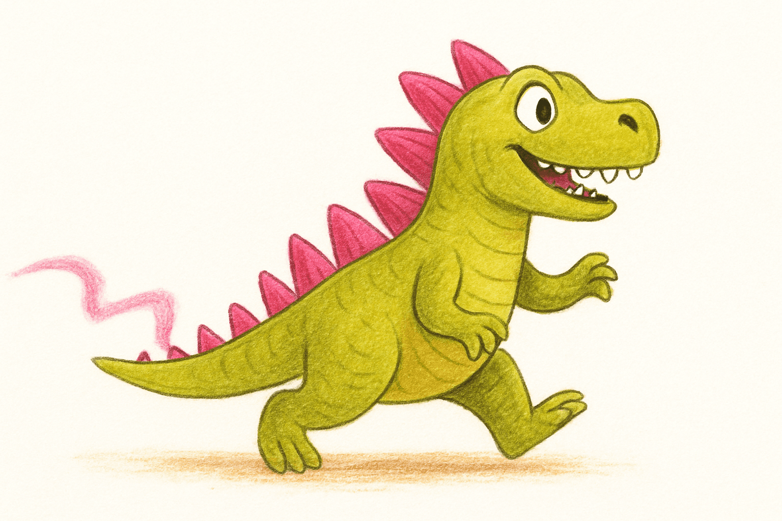 Godzilla action scene illustration