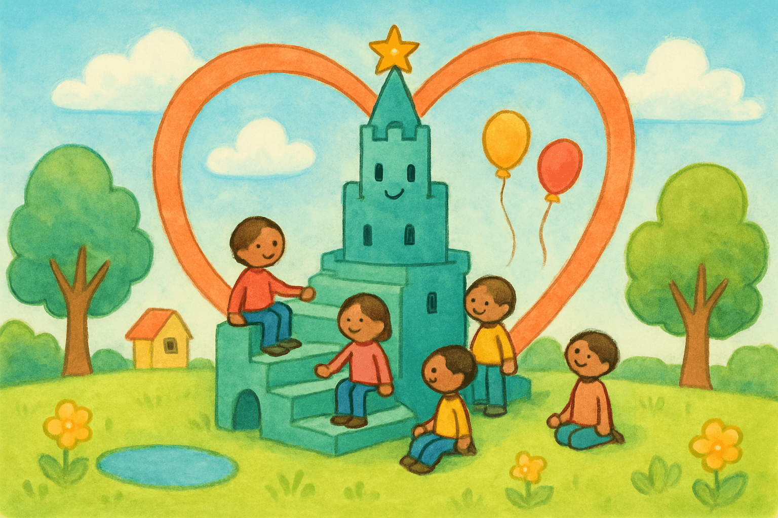 Twinkletower action scene illustration