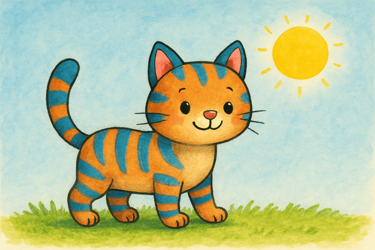 Stripey story illustration