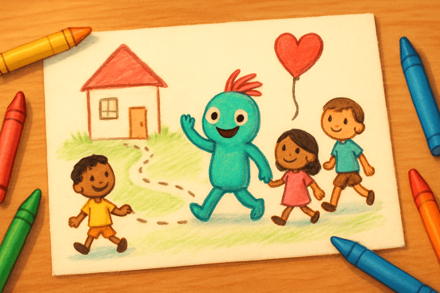 You action scene illustration