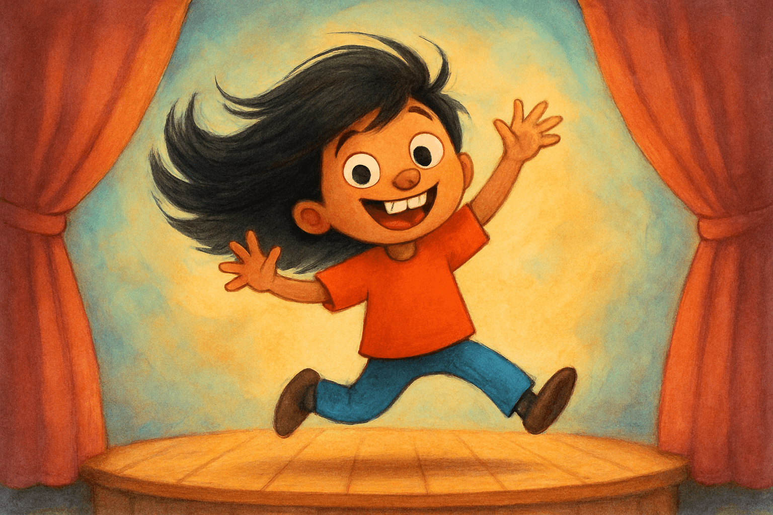 Jamal action scene illustration