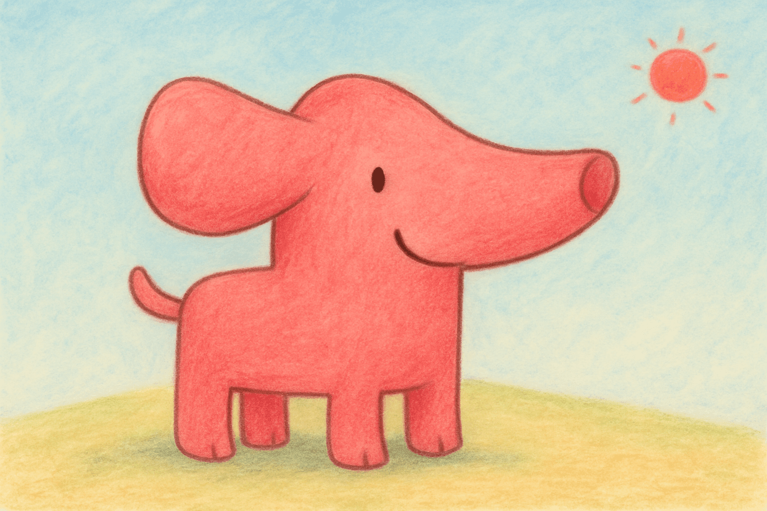 Pink story illustration