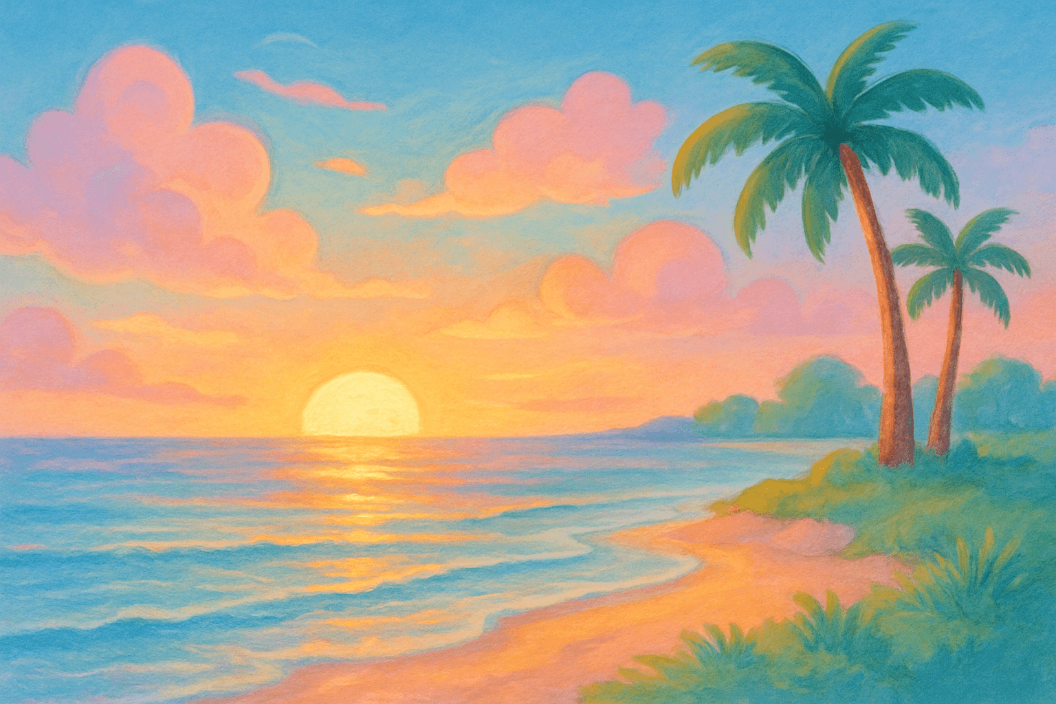 LowCountry sunset story illustration